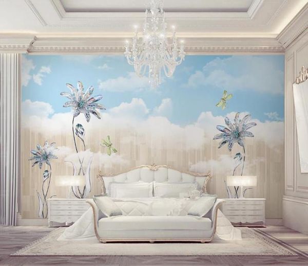 wallpapers custom po wallpaper 3d fashion crystal blue sky and white cloud living room bedroom background wall mural decor
wallpapers custom po wallpaper 3d fashion crystal blue sky and white cloud living room bedroom background wall mural decor