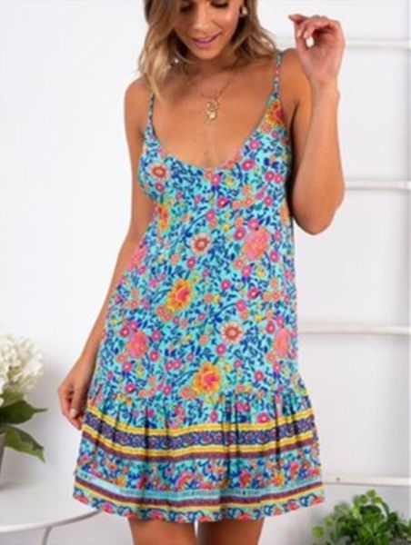 style sleeveless boho floral womens dresses short mini summer sundress holiday, Black;gray
style sleeveless boho floral womens dresses short mini summer sundress holiday, Black;gray
