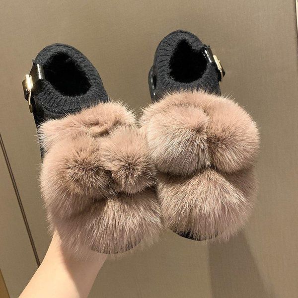 soft plush bottom slipper casual non-slip indoor and outdoor shoes slippers for woman with riband pompon ball, Black
soft plush bottom slipper casual non-slip indoor and outdoor shoes slippers for woman with riband pompon ball, Black