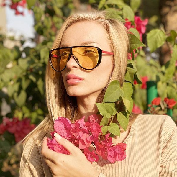 sunglasses flat women men 2021 brand designer big oversized oval goggle black yellow red clear feminino uv400, White;black
sunglasses flat women men 2021 brand designer big oversized oval goggle black yellow red clear feminino uv400, White;black