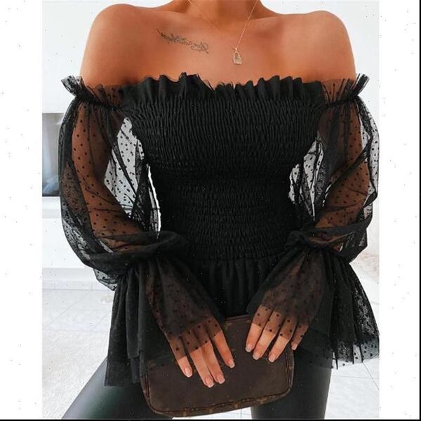 high street pure color womens shirts off shoulder puff long sleeve ruffled ladies blouse streetwear sweet mesh, White
high street pure color womens shirts off shoulder puff long sleeve ruffled ladies blouse streetwear sweet mesh, White