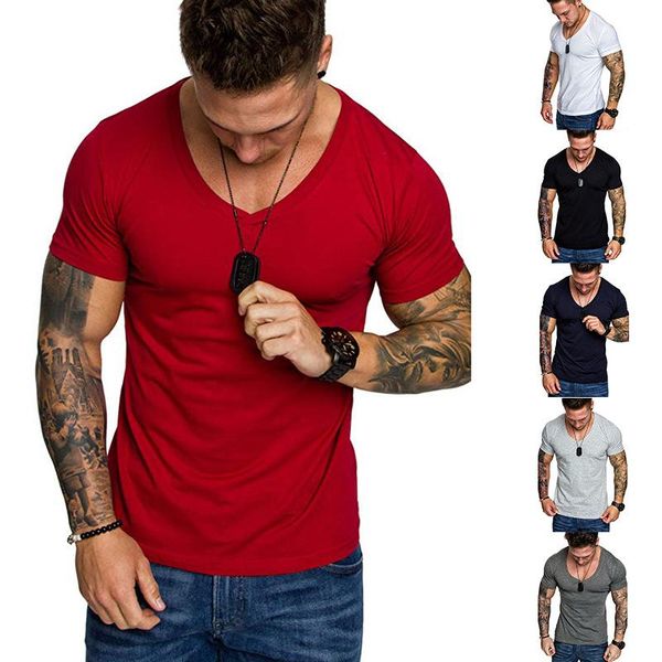 men's t-shirts summer brand fashion casual short sleeves t-shirt men v-neckhip hop streetwear tees male slim funny plus size m-3xl, White;black
men's t-shirts summer brand fashion casual short sleeves t-shirt men v-neckhip hop streetwear tees male slim funny plus size m-3xl, White;black