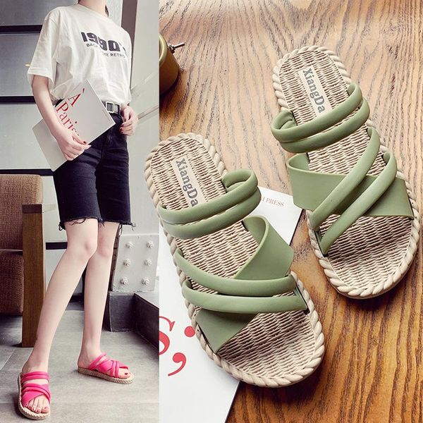 slippers women's shoes summer comfortable soft bottom roman cross strap flat beach sandals casual, Black
slippers women's shoes summer comfortable soft bottom roman cross strap flat beach sandals casual, Black