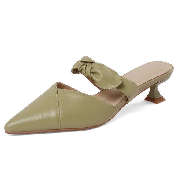 poined toe women mules slippers genuine leather high heels sandals for girls summer est office lady party shoes woman, Black
poined toe women mules slippers genuine leather high heels sandals for girls summer est office lady party shoes woman, Black