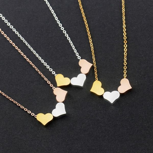 wholesale 10piece rose gold color tiny three heart necklace for women wedding jewelry gift stainless steel chain choker pendant necklaces, Silver
wholesale 10piece rose gold color tiny three heart necklace for women wedding jewelry gift stainless steel chain choker pendant necklaces, Silver