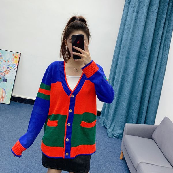 women's sweaters european style cardigan block sewing spring v-neck fashion loose-fitting sleeve long sweater i5xs, White;black
women's sweaters european style cardigan block sewing spring v-neck fashion loose-fitting sleeve long sweater i5xs, White;black