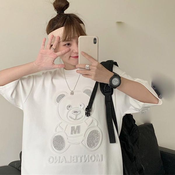 women's t-shirt rhinestone korte mouw vrouwen plus size zomer beer half losse mid-lengte diamanten grafische tee, White
women's t-shirt rhinestone korte mouw vrouwen plus size zomer beer half losse mid-lengte diamanten grafische tee, White