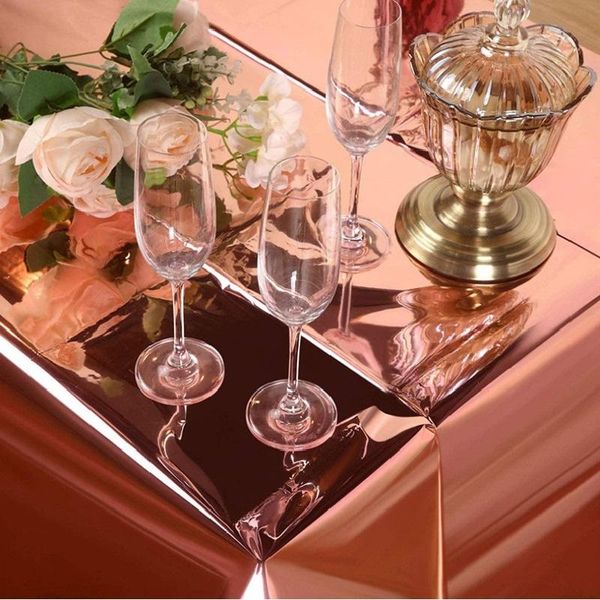 disposable dinnerware 137*274cm rose gold tablecloth birthday wedding party holiday decorations glitter aluminum foil
disposable dinnerware 137*274cm rose gold tablecloth birthday wedding party holiday decorations glitter aluminum foil