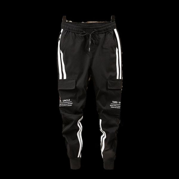 men's side pockets cargo harem pants 2021 hip hop casual male tatical joggers trousers fashion streetwear, Black
men's side pockets cargo harem pants 2021 hip hop casual male tatical joggers trousers fashion streetwear, Black