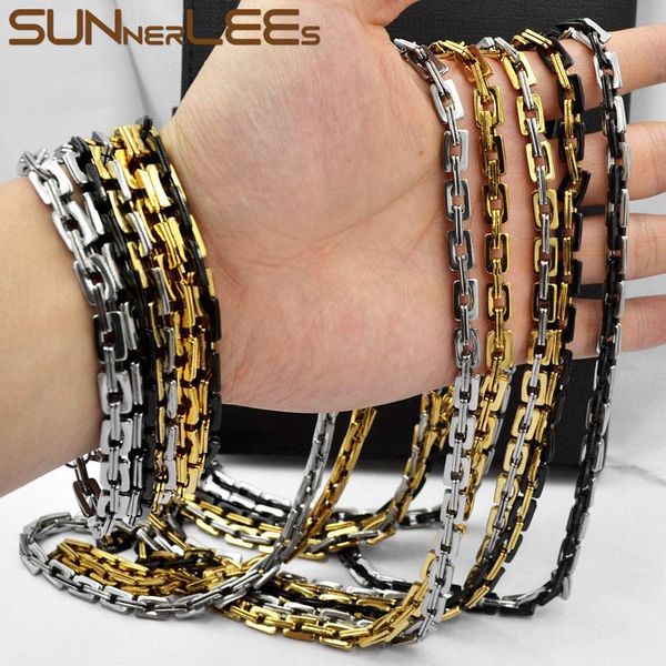 earrings & necklace sunnerlees jewelry stainless steel bracelet set 6mm geometric link chain silver color gold plated men women sc150 s
earrings & necklace sunnerlees jewelry stainless steel bracelet set 6mm geometric link chain silver color gold plated men women sc150 s