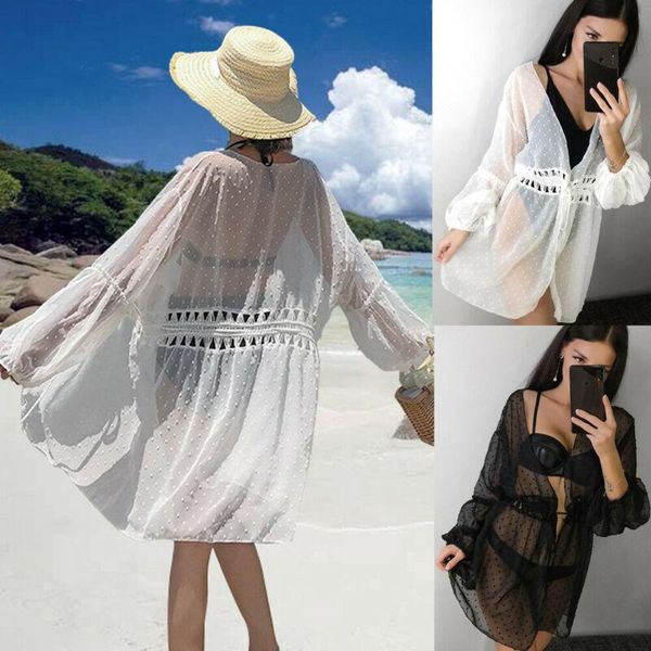 summer casual loose women beach cover up swimwear transparent bikini bathing suit female short dress beachwear women's, White;black 
summer casual loose women beach cover up swimwear transparent bikini bathing suit female short dress beachwear women's, White;black