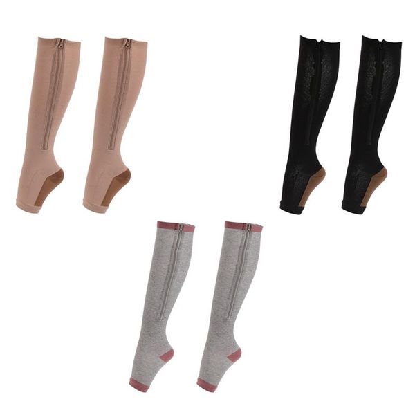 sports socks arch support compression knee high/long zipper sleeve foot sock hosiery footwear accessories, Black
sports socks arch support compression knee high/long zipper sleeve foot sock hosiery footwear accessories, Black