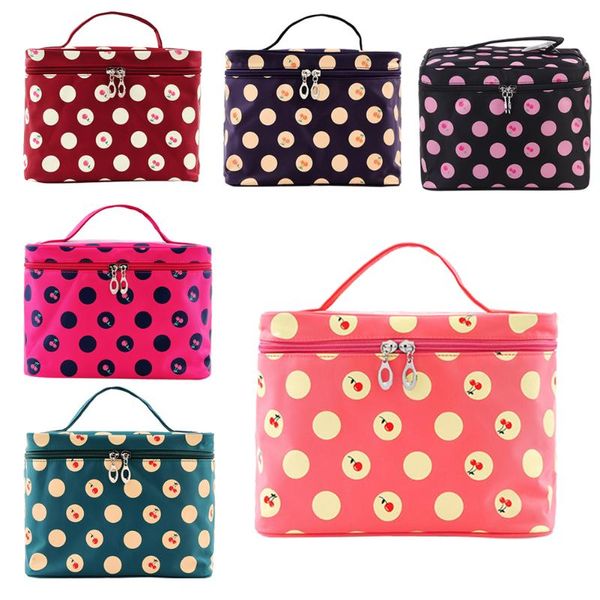 cosmetic bag dot design makeup square storage box make up organiser container pouch/bag large capacity sac bags & cases
cosmetic bag dot design makeup square storage box make up organiser container pouch/bag large capacity sac bags & cases
