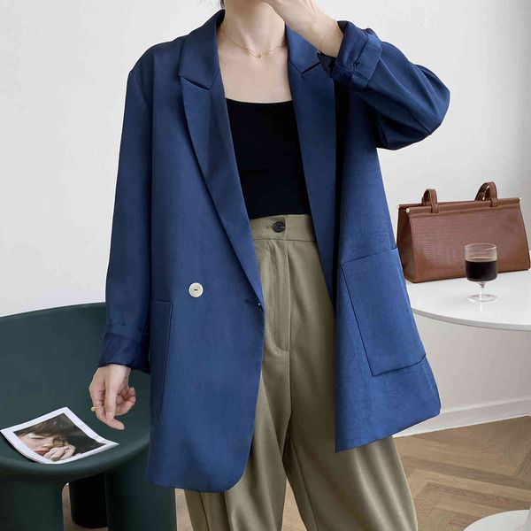 suits Autumn Turn Down Collar Blazer Ladies Coat With Pocket Feminino Tops Women Clothes, White;black
suits Autumn Turn Down Collar Blazer Ladies Coat With Pocket Feminino Tops Women Clothes, White;black