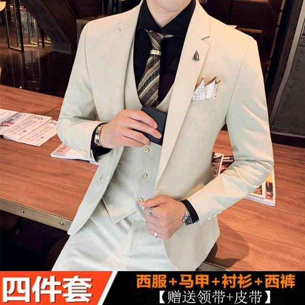 men's business casual formal coat handsome slim groom wedding dress solid color small suit man, White;black
men's business casual formal coat handsome slim groom wedding dress solid color small suit man, White;black