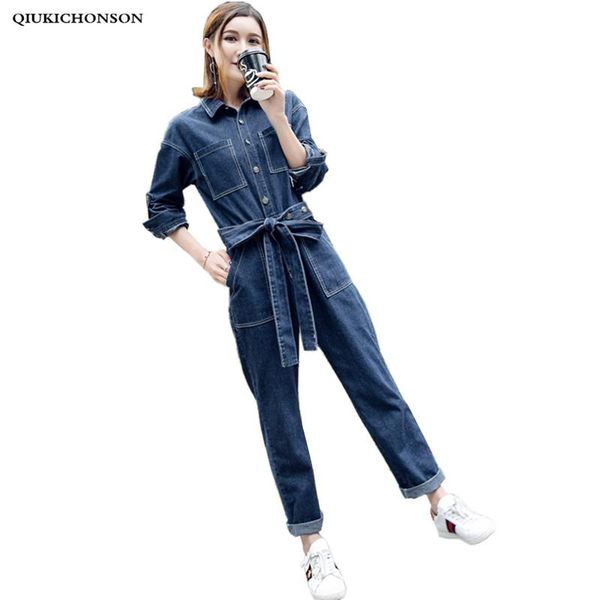 women's jumpsuits & rompers casual denim jumpsuit women korean fashion spring autumn long sleeve harem jeans overalls high waist one pi, Black;white
women's jumpsuits & rompers casual denim jumpsuit women korean fashion spring autumn long sleeve harem jeans overalls high waist one pi, Black;white