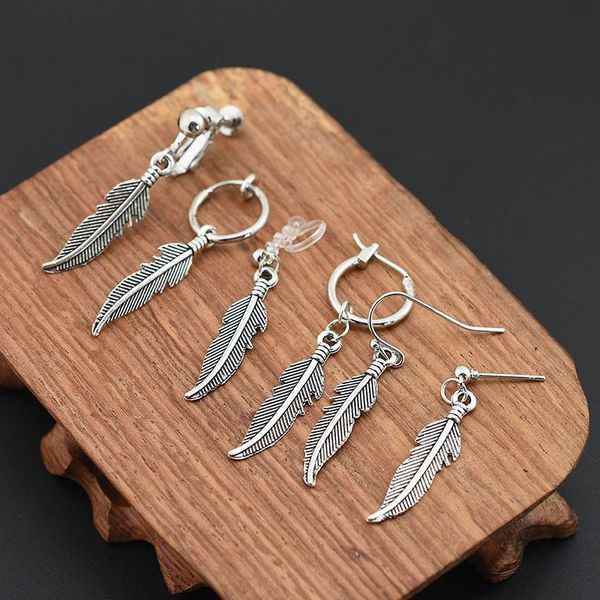 fashion men punk earrings feather tassel long chain pendant stainless steel stud earring trend rock hipster ear clip gift dangle & ch, Silver
fashion men punk earrings feather tassel long chain pendant stainless steel stud earring trend rock hipster ear clip gift dangle & ch, Silver