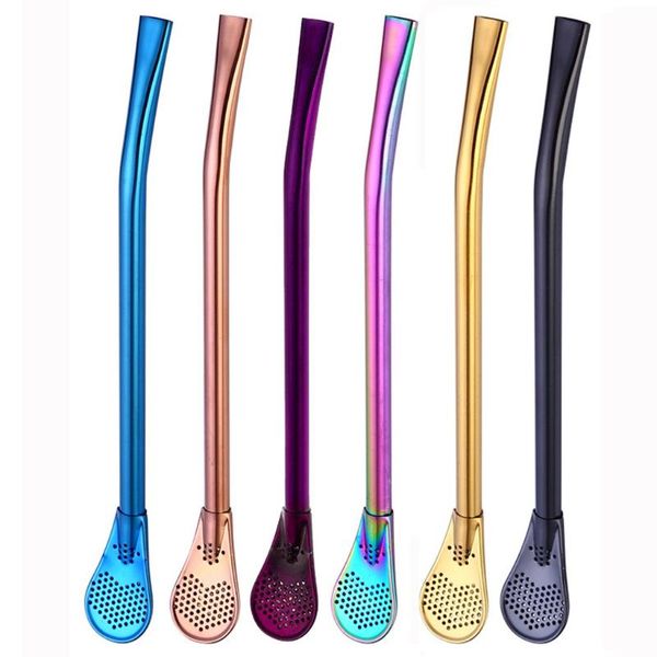 drinking straws pro tea stainless steel straw filter spoon home yerba mate bombilla gourd reusable tools bar 6 colors j2
drinking straws pro tea stainless steel straw filter spoon home yerba mate bombilla gourd reusable tools bar 6 colors j2