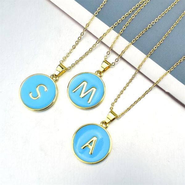 pendant necklaces diy jewelry making accessories light blue enamel letter charm 26 necklace, Silver
pendant necklaces diy jewelry making accessories light blue enamel letter charm 26 necklace, Silver