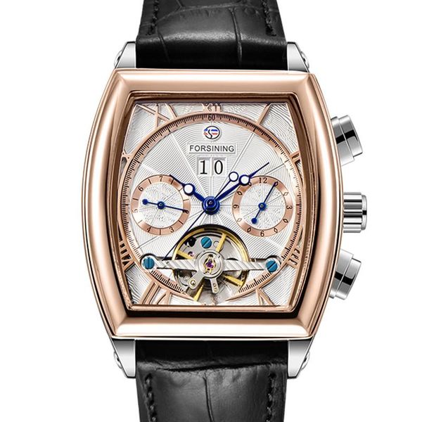 wristwatches forsining brand men's mechanical watch fashion tourbillon waterproof clock date week display business wrist, Slivery;brown
wristwatches forsining brand men's mechanical watch fashion tourbillon waterproof clock date week display business wrist, Slivery;brown