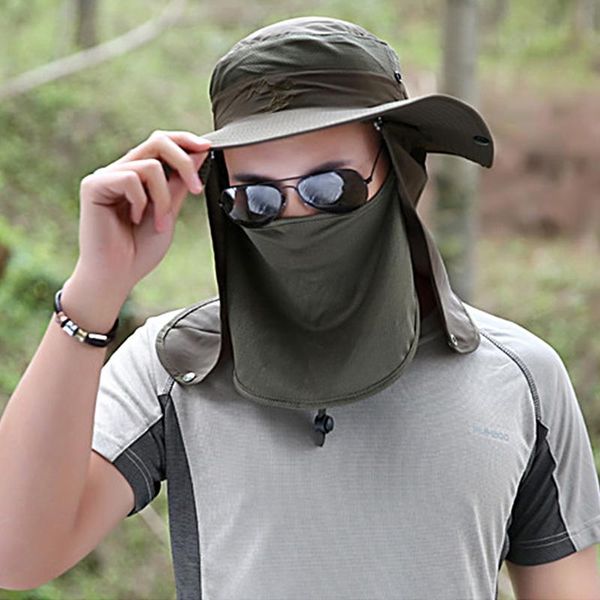 men sun hat summer uv protection outdoor camping hiking fishing cap quick-drying baseball with neck guard cooling hats, Black;white
men sun hat summer uv protection outdoor camping hiking fishing cap quick-drying baseball with neck guard cooling hats, Black;white