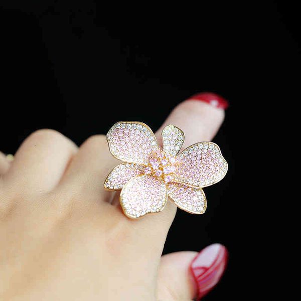 band rings exaggerated personality fashion three-dimensional flowers full of diamond zircon trendy hand jewelry female, Silver
band rings exaggerated personality fashion three-dimensional flowers full of diamond zircon trendy hand jewelry female, Silver