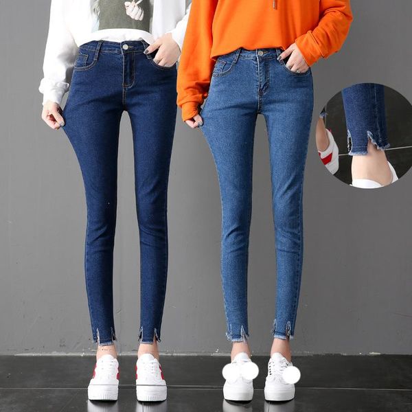 women jeans high elastic stretch female washed denim skinny ankle pencil pants streetwear trousers women's, Blue
women jeans high elastic stretch female washed denim skinny ankle pencil pants streetwear trousers women's, Blue