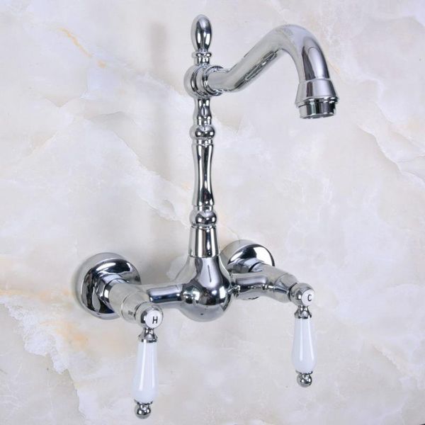 bathroom sink faucets silver polished chrome brass two hole ceramic lever handle kitchen basin faucet mixer tap swivel spout 360' dnf96
bathroom sink faucets silver polished chrome brass two hole ceramic lever handle kitchen basin faucet mixer tap swivel spout 360' dnf96