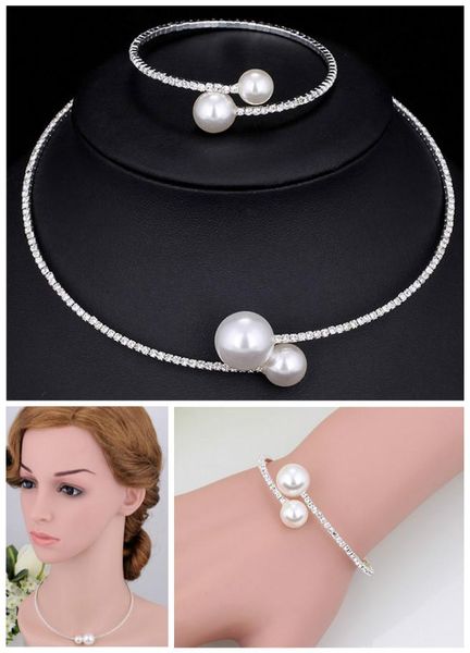 beaded, strands fashion women simple simulated pearl bridal jewelry sets crystal wedding necklace+bracelet set, Black
beaded, strands fashion women simple simulated pearl bridal jewelry sets crystal wedding necklace+bracelet set, Black