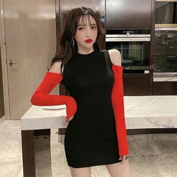 casual dresses knitted black mini-dresses off shoulder hollow out club bodycon dress long sleeve women's clothing vestidos de fiesta, Black;gray
casual dresses knitted black mini-dresses off shoulder hollow out club bodycon dress long sleeve women's clothing vestidos de fiesta, Black;gray