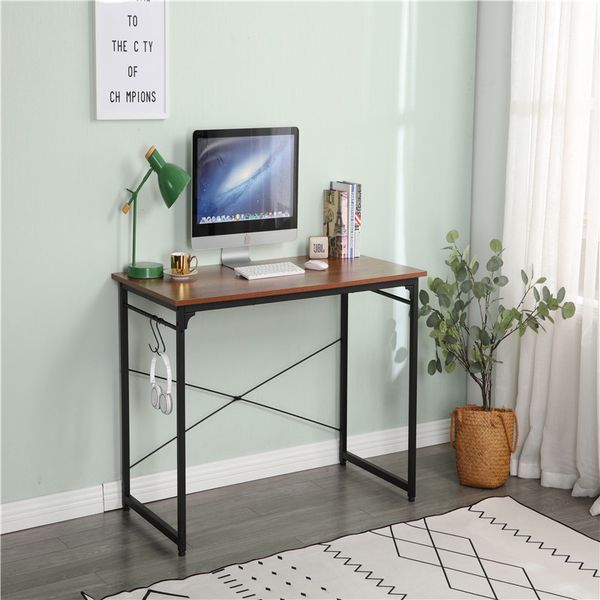 computer desk study writing for home office furniture and school industrial simple style black metal frame espresso
computer desk study writing for home office furniture and school industrial simple style black metal frame espresso