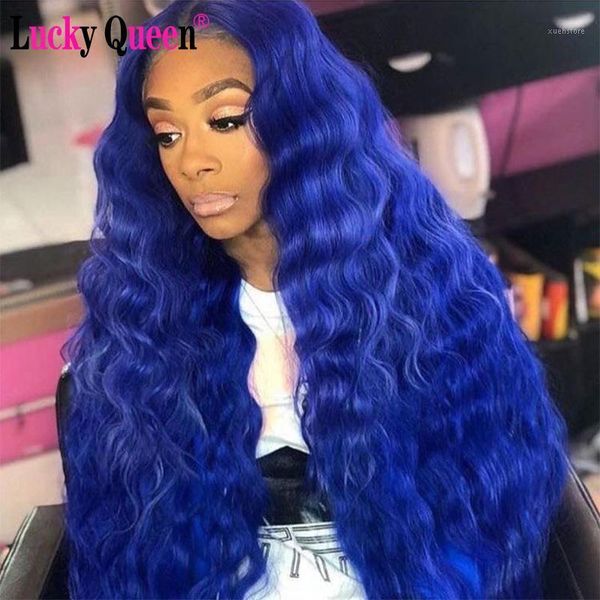 lucky queen wigs brazilian deep wave blue colored transparent lace part human hair pre plucked for black women 180% density1, Black;brown
lucky queen wigs brazilian deep wave blue colored transparent lace part human hair pre plucked for black women 180% density1, Black;brown