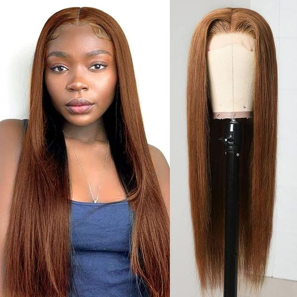 lace wigs 13x4 frontal human hair colors chocolate brown front wig straight cheveux naturels humains femme, Black;brown
lace wigs 13x4 frontal human hair colors chocolate brown front wig straight cheveux naturels humains femme, Black;brown
