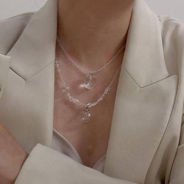 pendant necklaces origin summer unique design transparent round beaded necklace for women fashion resin love heart jewellery, Silver
pendant necklaces origin summer unique design transparent round beaded necklace for women fashion resin love heart jewellery, Silver