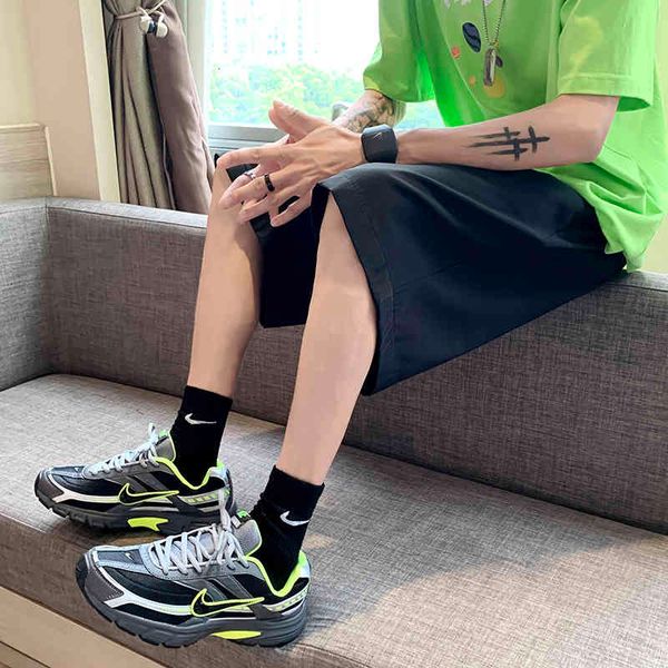 men's shorts short pants sportswear cropped drawstring 2021 clothing korean fashion for iodf, White;black
men's shorts short pants sportswear cropped drawstring 2021 clothing korean fashion for iodf, White;black