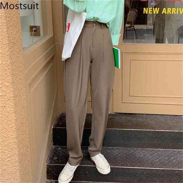 spring high waist straight pants trousers button fly full-length fashion office korean workwear female capris femme 210513, Black;white
spring high waist straight pants trousers button fly full-length fashion office korean workwear female capris femme 210513, Black;white