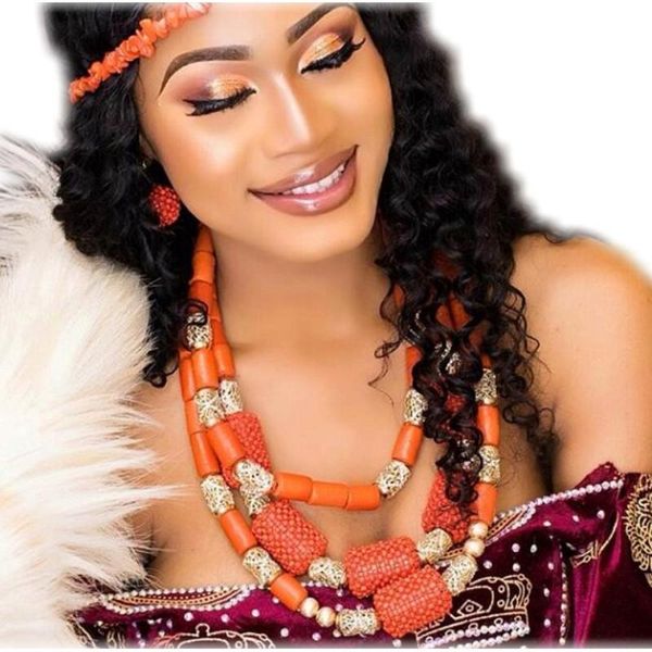 earrings & necklace bracelet set african nature coral beads jewelry sets for women with gold balls 3 layers bridal jewellery, Silver
earrings & necklace bracelet set african nature coral beads jewelry sets for women with gold balls 3 layers bridal jewellery, Silver