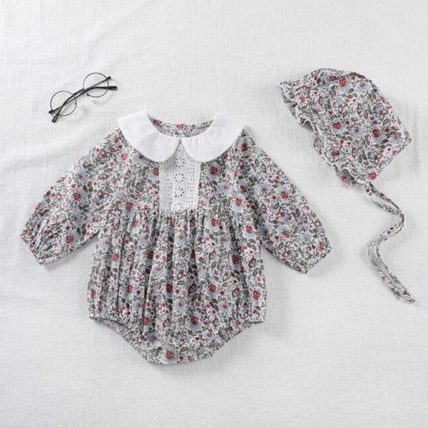 infant grid long sleeve doll collar flower clothes spring autumn baby girls rompers, Blue
infant grid long sleeve doll collar flower clothes spring autumn baby girls rompers, Blue