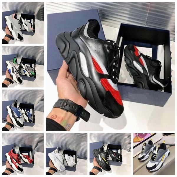 quality b22 mens designer shoes white leather calfskin sneakers technical knit women platform sneaker blue grey designers trainers with box, Black
quality b22 mens designer shoes white leather calfskin sneakers technical knit women platform sneaker blue grey designers trainers with box, Black