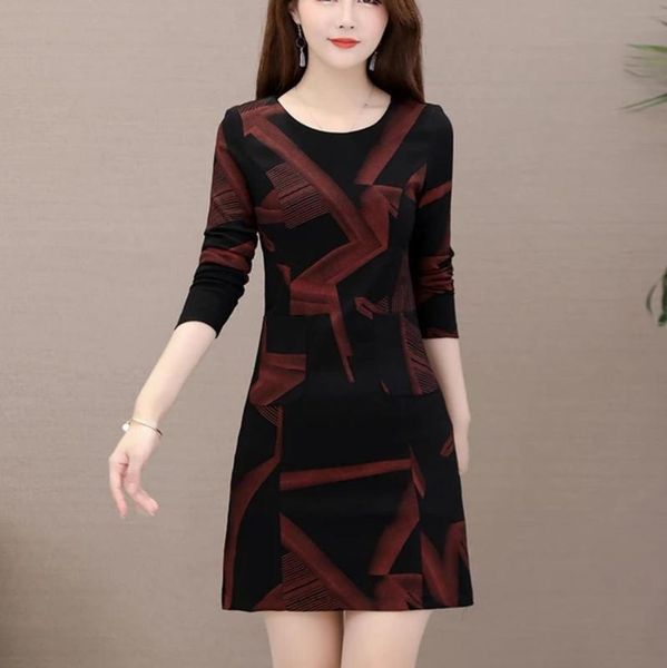 casual dresses 2021 spring autumn style floral straight plus size 4xl mini women elegant korean tshirt dress party long sleeve vestidos, Black;gray
casual dresses 2021 spring autumn style floral straight plus size 4xl mini women elegant korean tshirt dress party long sleeve vestidos, Black;gray