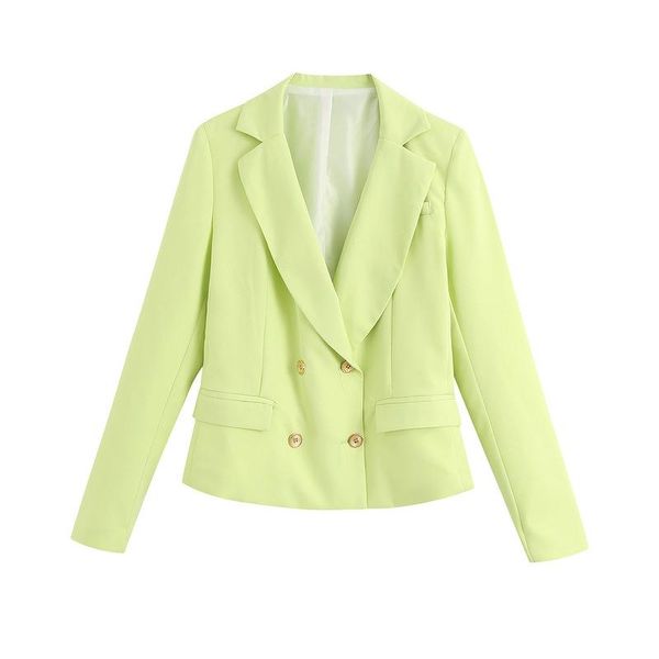 women's jackets bb - 2479, 2021 europe and the united states double breasted short summer leisure suit jacket, Black;brown
women's jackets bb - 2479, 2021 europe and the united states double breasted short summer leisure suit jacket, Black;brown
