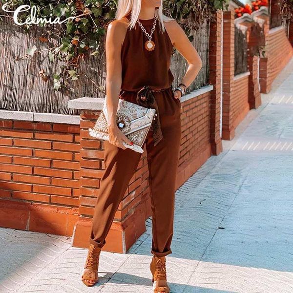fashion long jumpsuits womens harem pant summer sleeveless office jumpsuit casual solid rompers belted overalls 5xl 7 women's &, Black;white
fashion long jumpsuits womens harem pant summer sleeveless office jumpsuit casual solid rompers belted overalls 5xl 7 women's &, Black;white