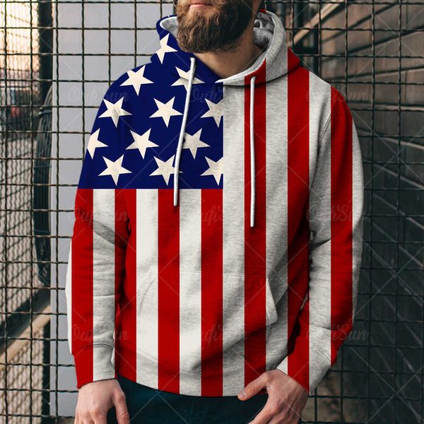2021 popular fashion american flag 3d printing men's 3d sweater trend pullover slim hoodievka8, Black
2021 popular fashion american flag 3d printing men's 3d sweater trend pullover slim hoodievka8, Black