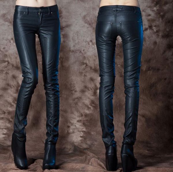 women's pants & capris korean fashion faux leather womens feet motorcycle autumn winter plus cashmere pu trousers for women personality, Black;white
women's pants & capris korean fashion faux leather womens feet motorcycle autumn winter plus cashmere pu trousers for women personality, Black;white