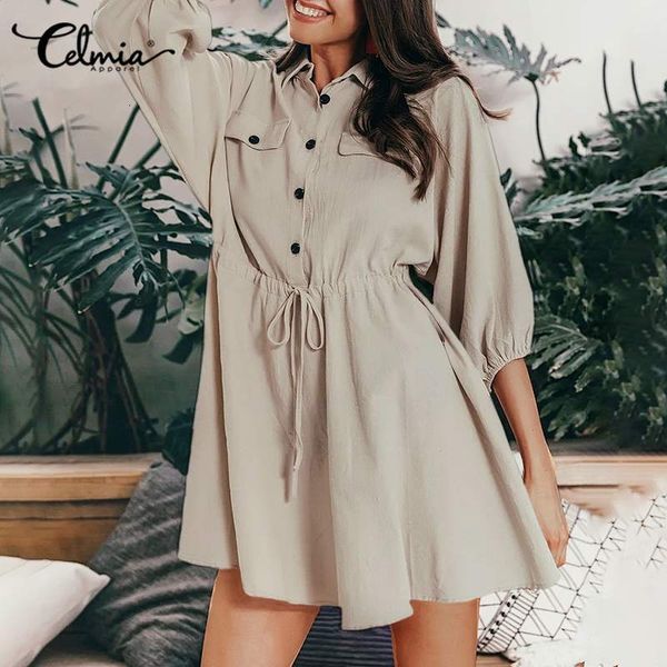 casual dresses dresses celmia fashion high waist mini dress women summer solid lapel shirt half sleeve drawstring holiday sun 1ihk, Black;gray
casual dresses dresses celmia fashion high waist mini dress women summer solid lapel shirt half sleeve drawstring holiday sun 1ihk, Black;gray
