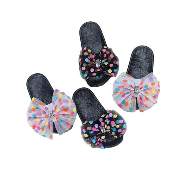 baby & children' 2-8 years summer shoes polka dot bowknot slippers with anti-slip star texture sole for little girls slipper, Black;grey
baby & children' 2-8 years summer shoes polka dot bowknot slippers with anti-slip star texture sole for little girls slipper, Black;grey
