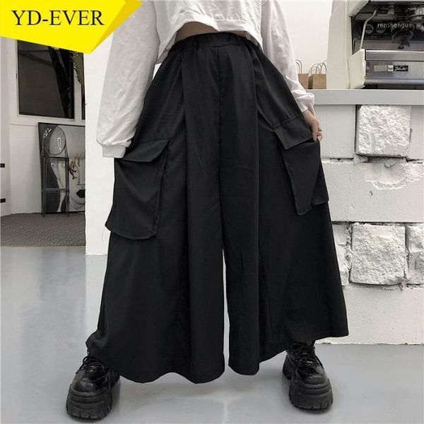 japanese leisure large pockets causal pants women men loose wide leg trousers stretch high waist straight 58337 women's & capris, Black;white
japanese leisure large pockets causal pants women men loose wide leg trousers stretch high waist straight 58337 women's & capris, Black;white