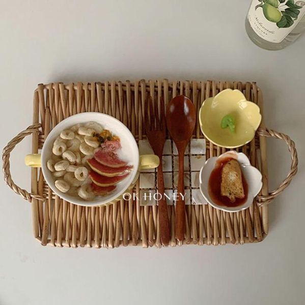 mats & pads ins vintage korean style hand-woven tea tray with handle one-person eating plate bread restaurant
mats & pads ins vintage korean style hand-woven tea tray with handle one-person eating plate bread restaurant