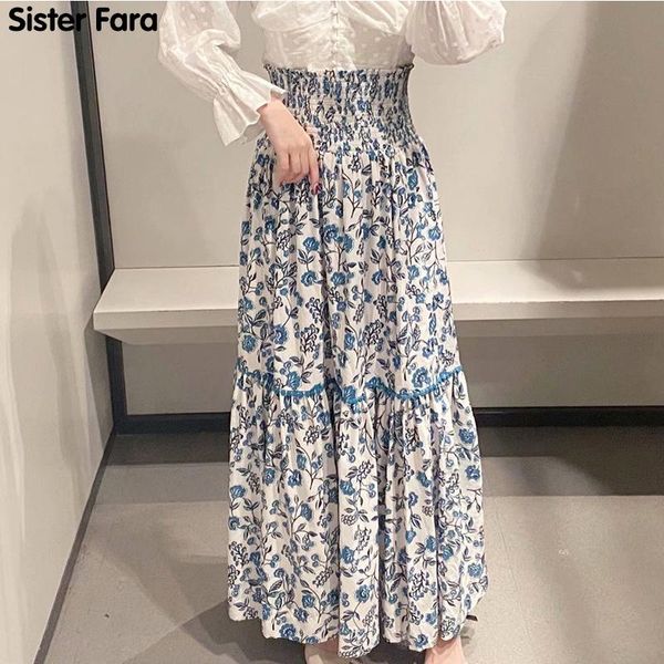 skirts sister fara spring 2021 elegant floral print skirt women elastic waist patchwork ruffles mid-calf female loose half, Black
skirts sister fara spring 2021 elegant floral print skirt women elastic waist patchwork ruffles mid-calf female loose half, Black
