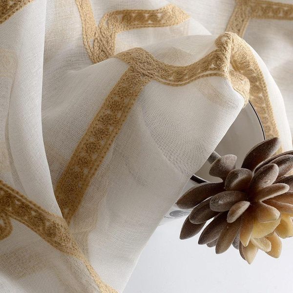 curtain & drapes american geometric embroidered tulle curtains for living room window screen in kitchen fabric sheer yarn home decoration
curtain & drapes american geometric embroidered tulle curtains for living room window screen in kitchen fabric sheer yarn home decoration